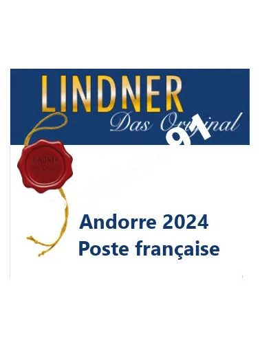 Andorre Poste française 2024, LINDNER, matériel philatélique