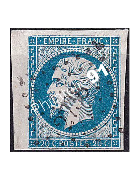 Timbre Classique n° 14A non dentelé oblitéré, Timbres France