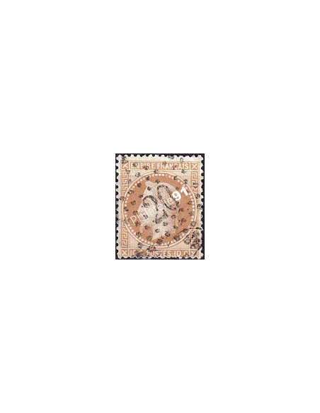 Classique n° 28A, oblitération "Étoile de Paris", Timbres France