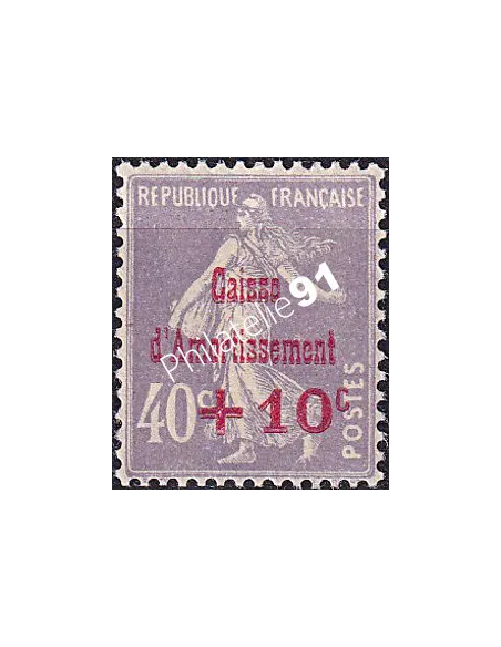 Timbre n° 249 neuf, timbre signé, collection timbres France