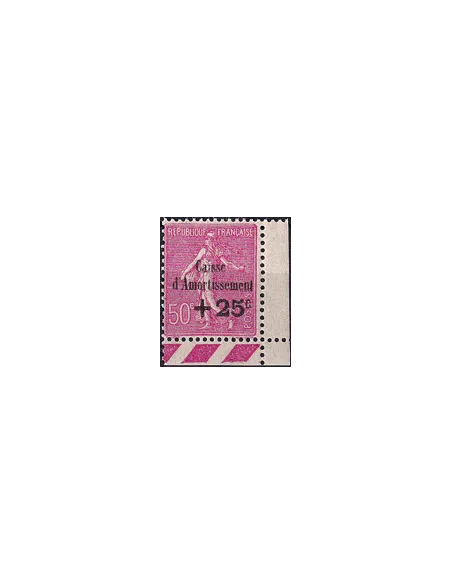 Timbre n° 254 neuf, coin de feuille, collection timbres France