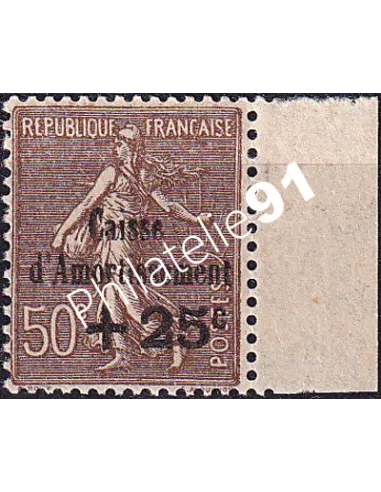 Timbre n° 267 neuf, avec bord de feuille, collection timbres France
