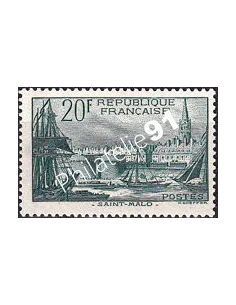 Timbre n° 394a, papier épais, timbres France