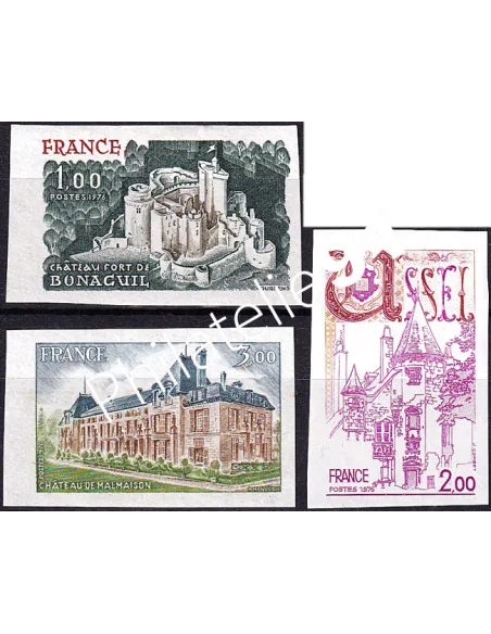 n° 1871 à 1873 non dentelés neufs, collection timbres France