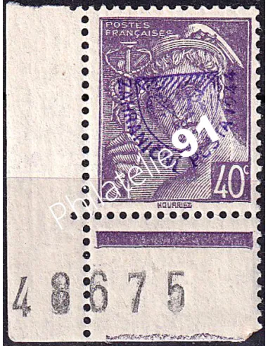 Timbre de la Libération de Vire n° 3M, signé, timbres France
