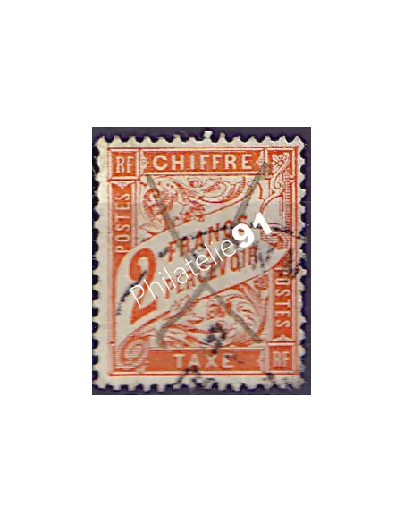 Timbre-taxe n° 41 oblitéré, collection timbres France