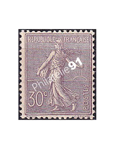 Timbre n° 133 neuf, timbre signé, collection timbres France