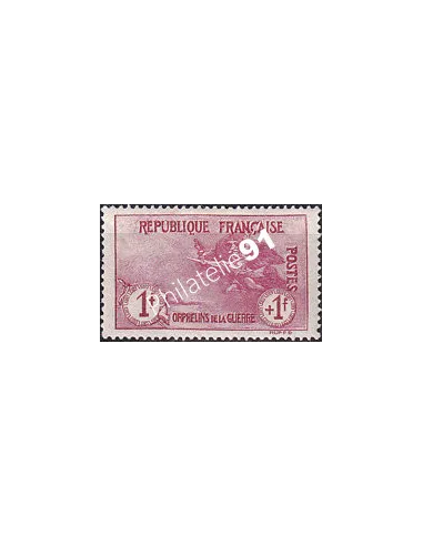 Timbre n° 154 charnière, très bon centrage, collection timbres France