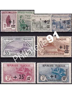 Timbres n° 162 à 169 neufs, collection timbres France