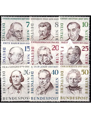 Timbres de BERLIN - n°  144 à 151 - personnages