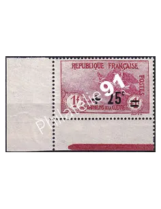 Timbre n° 168 neuf, bord de feuille interpanneau, timbres France