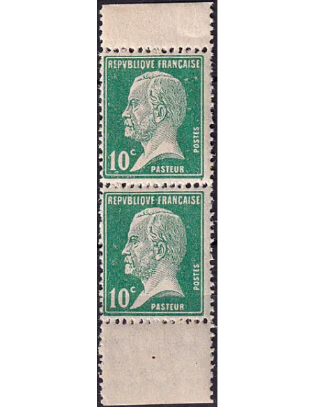 Variété sur n° 170a neuf, anneau de lune, en paire, timbres France