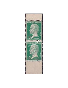 Variété sur n° 170a neuf, mèche de cheveux, en paire, timbres France