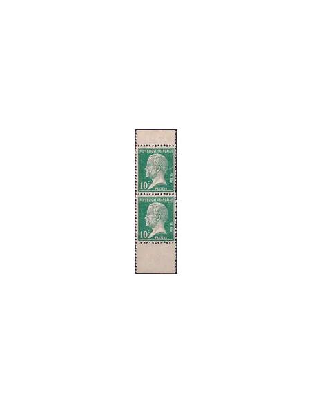 Variété sur n° 170a neuf, mèche de cheveux, en paire, timbres France