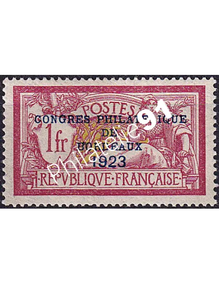 Timbre n° 182 neuf, timbre signé, collection timbres France