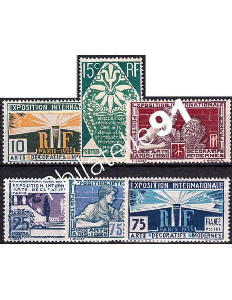 n° 210 à 215 neufs, très bons centrages, collection timbres France