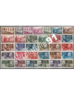 Timbres d'A.E.F. n° 33 à 62 - timbres des colonies françaises