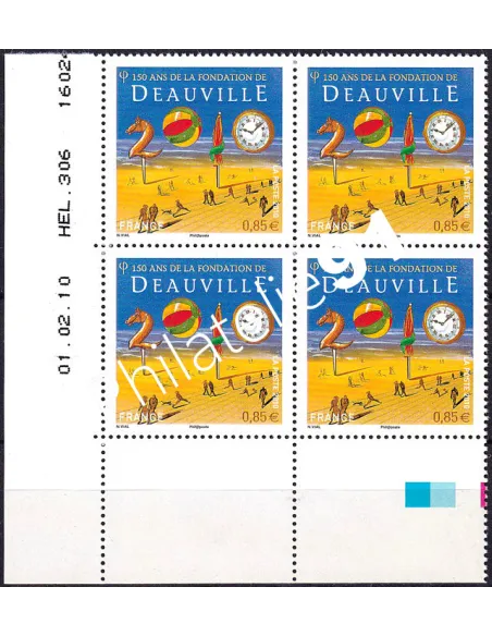 Coin daté sur timbre neuf n° 4452, collection timbres France