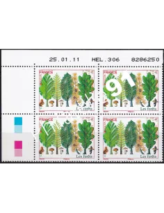 Coin daté sur timbre neuf n° 4551, collection timbres France