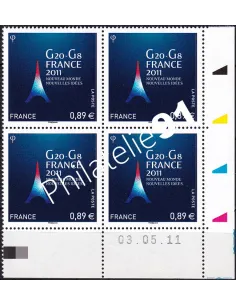 Coin daté sur timbre neuf n° 4575, collection timbres France