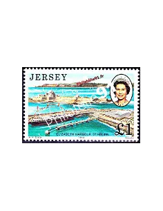 JERSEY Timbre n° 478 - Elizabeth II, Collection timbres Europe
