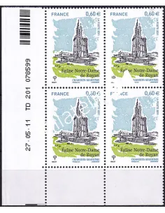Coin daté sur timbre neuf n° 4613, collection timbres France