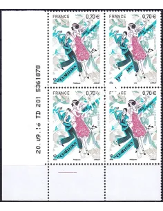 Coin daté sur timbre neuf n° 5083, collection timbres France