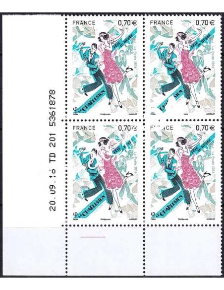 Coin daté sur timbre neuf n° 5083, collection timbres France