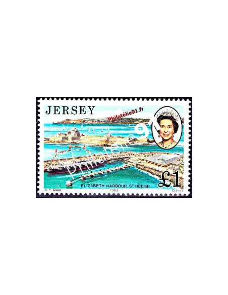 JERSEY Timbre n° 478 - Elizabeth II, Collection timbres Europe