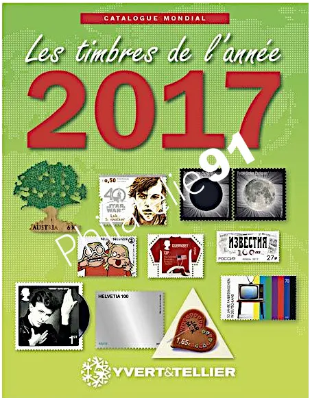 Catalogue d'occasion des timbres du monde de l'année 2017