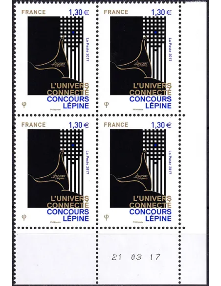 Coin daté sur timbre neuf n° 5141, collection timbres France