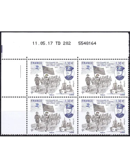 Coin daté sur timbre neuf n° 5156, collection timbres France