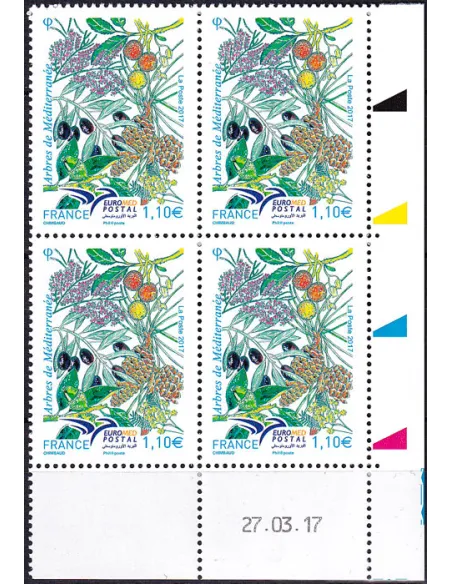 Coin daté sur timbre neuf n° 5164, collection timbres France