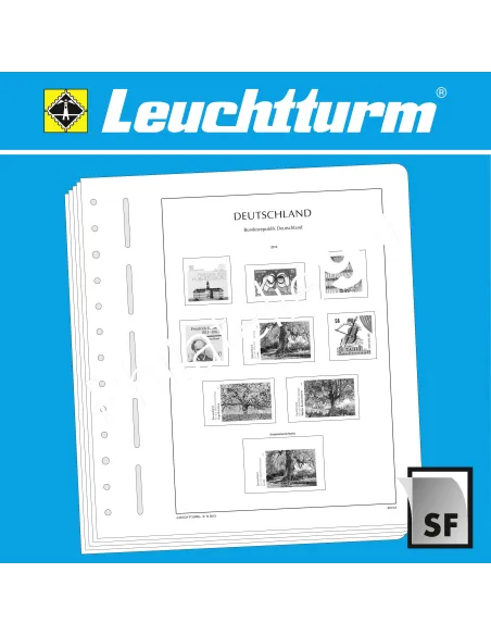 Leuchtturm, feuilles d'album neutres avec liseré noir - matériel philatélique