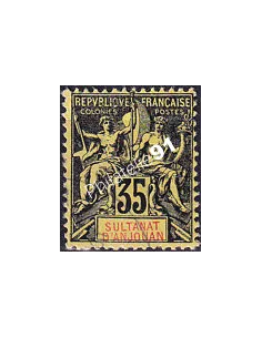 ANJOUAN, n° 17 oblitéré, timbres des colonies françaises