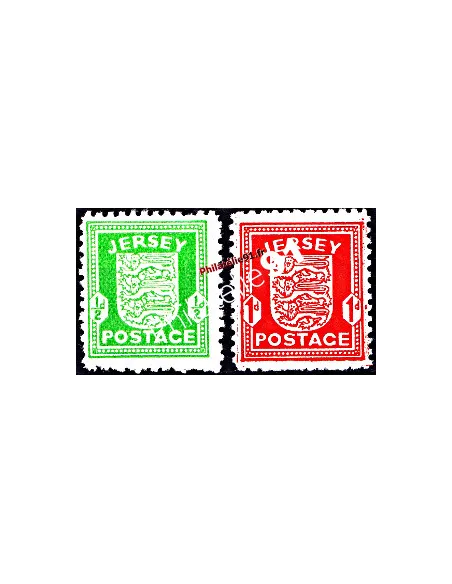 JERSEY - n° 1 à 2 - Timbres émis sous occupation