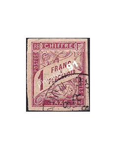 Colonies générales, Timbre-taxe n° 25 ND oblitéré, Colonies françaises