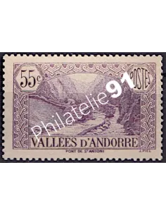 Timbre n° 66 neuf, collection Timbre Andorre Français