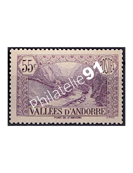 Timbre n° 66 neuf, collection Timbre Andorre Français
