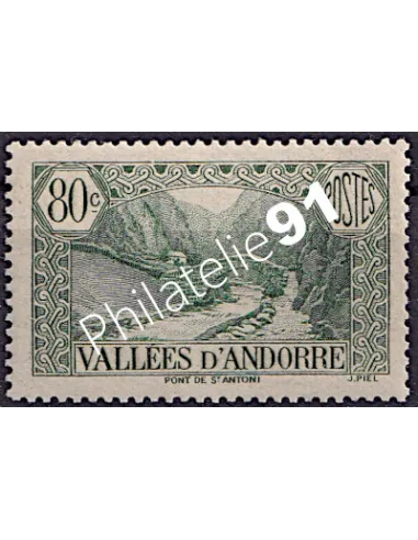 Timbre n° 71 neuf, collection Timbre Andorre Français