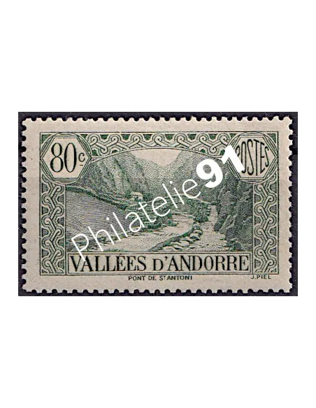 Timbre n° 71 neuf, collection Timbre Andorre Français
