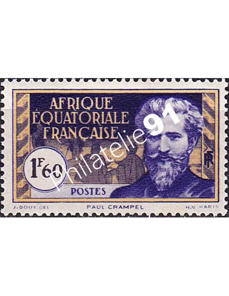 A.E.F., n° 84 charnière, collection timbres colonies françaises