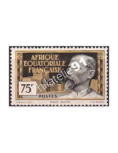 A.E.F., n° 112 charnière, timbre signé, timbres colonies françaises