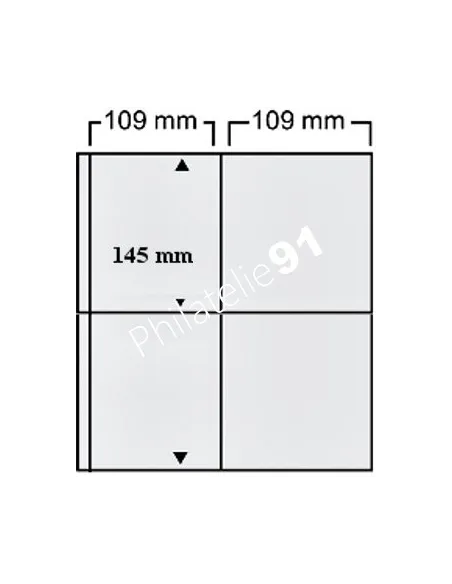 Feuilles Compact A4 - 4 cases , matériel philatélie