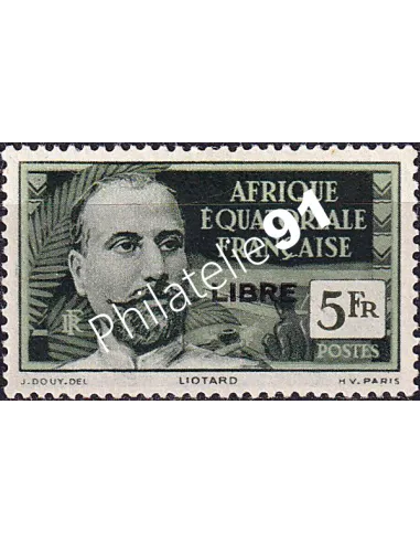 A.E.F., n° 125 charnière, collection timbres colonies françaises