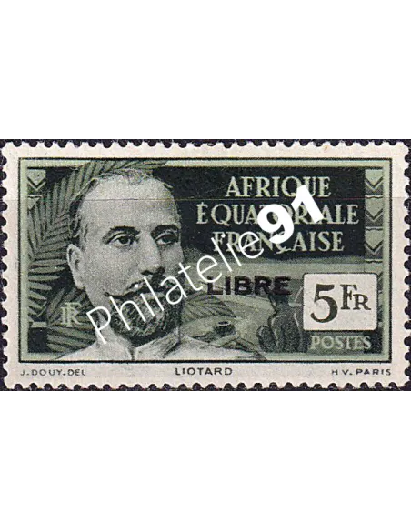 A.E.F., n° 125 charnière, collection timbres colonies françaises