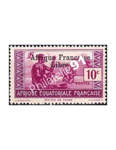 A.E.F., n° 160 charnière, collection timbres colonies françaises