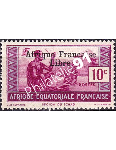 A.E.F., n° 160 charnière, collection timbres colonies françaises