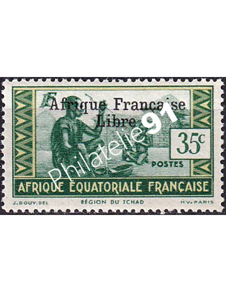 A.E.F., n° 164 charnière, collection timbres colonies françaises