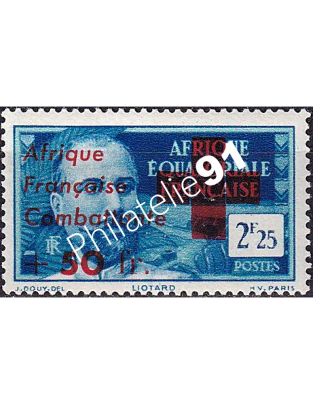 A.E.F., n° 165 charnière, collection timbres colonies françaises